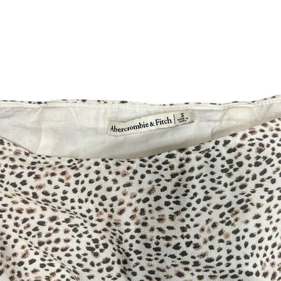 white abercrombie cheetah print skirt - Picture 3 of 7
